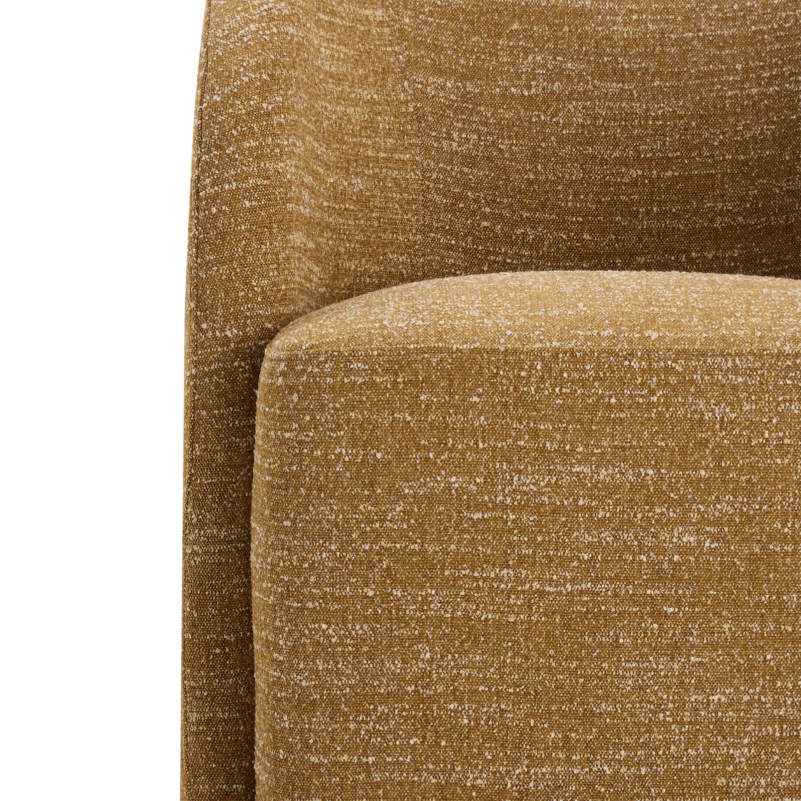 Frankie Caster Dining Chair, Mustard