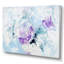 Violet et bleu liquide Art Waves - impression sur toile tendue-67393728