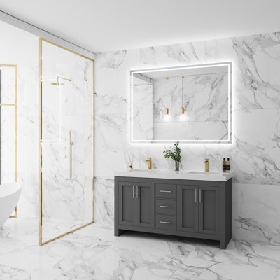 Ensemble de meuble-lavabo double 48 po Amazi
