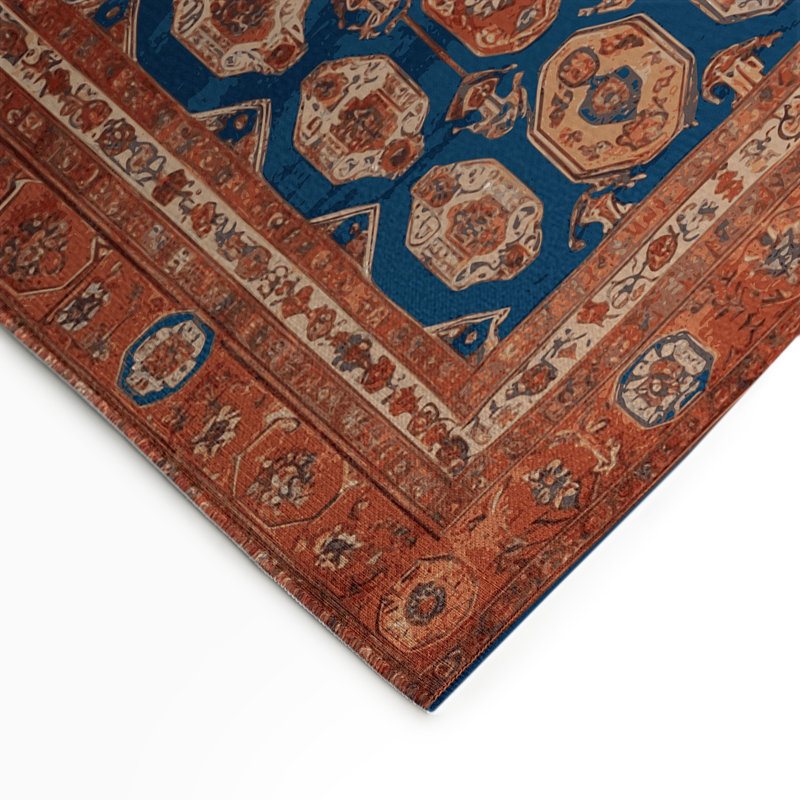Tapis d'intérieur et d'extérieur brun Persian, Rectangulaire 3 pi x 5 pi