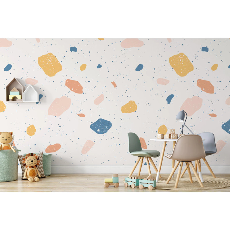 Geometric Wall Mural, 75" W x 112" L