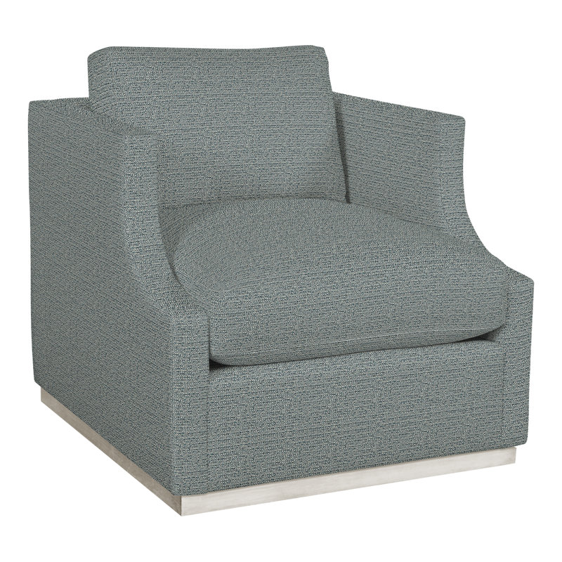 Thom Filicia Home 32" Wide Armchair, Tuck Cobalt Polyester Blend, Casa Blanca