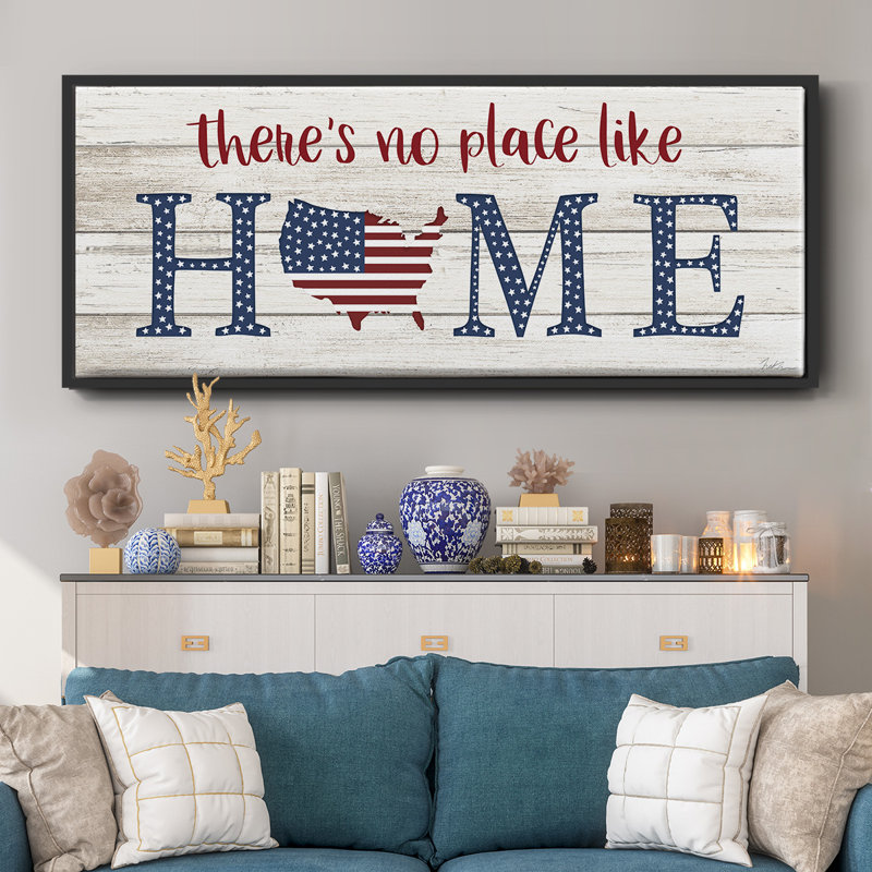 No Place Like Home- Framed Canvas