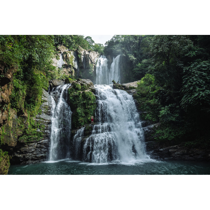 Nauyuca Waterfall by Sestovic - Wrapped Canvas Print, 61cm H x 91cm W x 3.8cm D