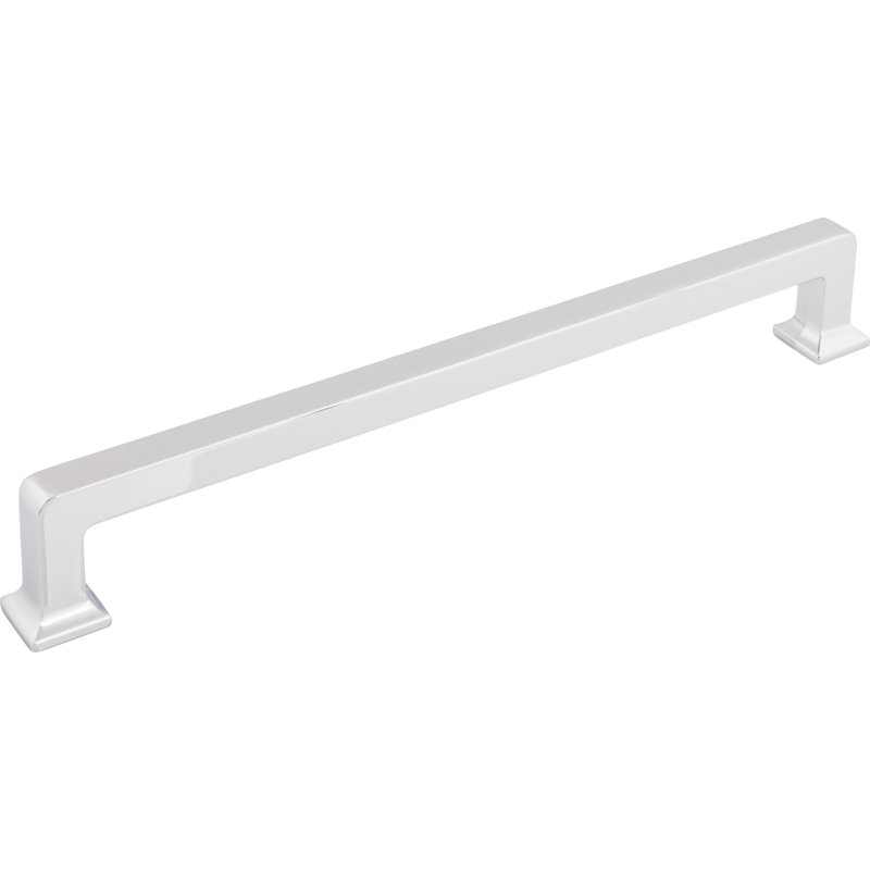 Ascendra Appliance Pull, Polished Chrome, 12" Center to Center
