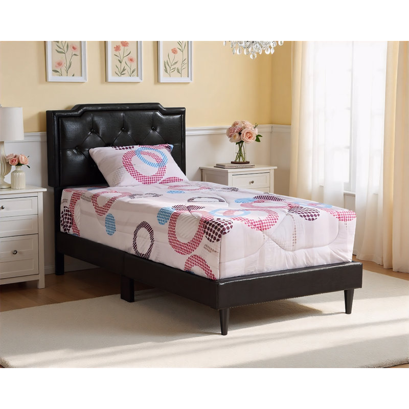 Ensemble de 2 lits simples Maiwenn Cappuccino, Lit simple, Cappuccino