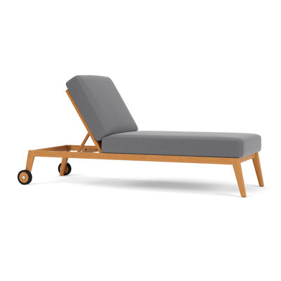 Alpine Outdoor Teak Chaise Lounge