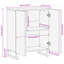 Solid Wood Rectangle Accent Cabinet