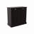Two-Compartment Tilt-Out Laundry Sorter Cabinet-Black