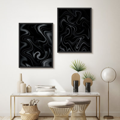Ensemble de 2 reproductions d'art encadrées encadrées pour 2 pièces