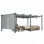 Pergola en aluminium avec auvent Aoodor