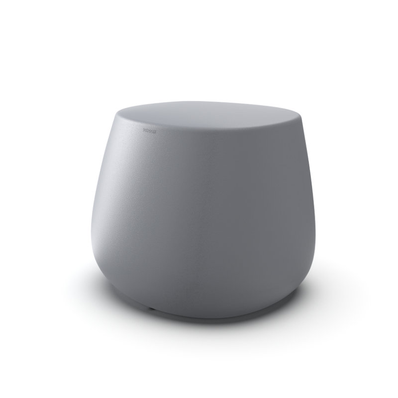 Stone Low Stool, Gray