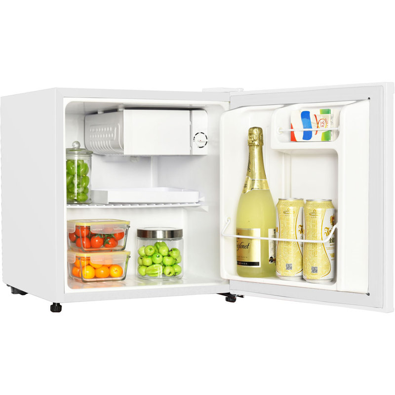 Magic Chef 1.7 Cubic Feet Freestanding Mini Fridge with Freezer, White