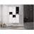 12" Bathroom Side Cabinet,6-Soft Close Doors,Float Mounting Design