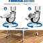 Table de travail de 24 po x 30 po en acier inoxydable avec tablettes et roulettes réglables, idéale pour la cuisine commerciale de restaurant, facile à assembler à l'extérieur, à l'hôtel et dans le garage, rapide