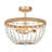 Dianthus 3-Light 14.2’’ W Boho Beaded Bedroom Flush Mount