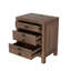 Table de chevet Farmhouse, tables de bout en bois de pin avec poignées et port de charge, style rustique, brun-2141787001
