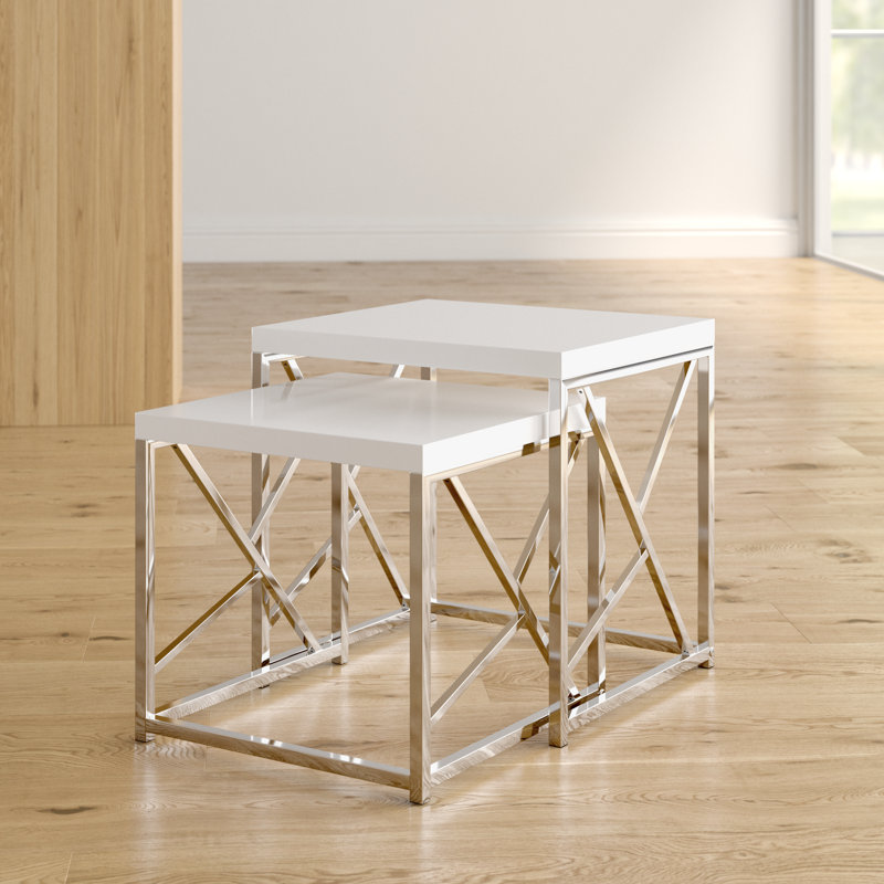 Thurber Nesting Tables, White