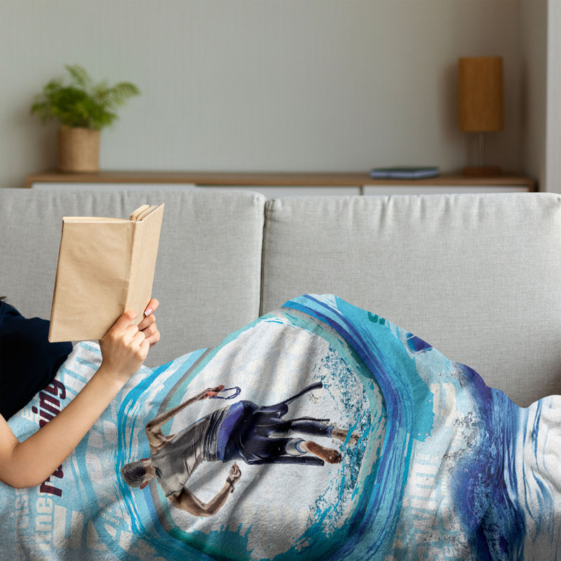 Hand Woven Throw Blanket, 50" x 70"