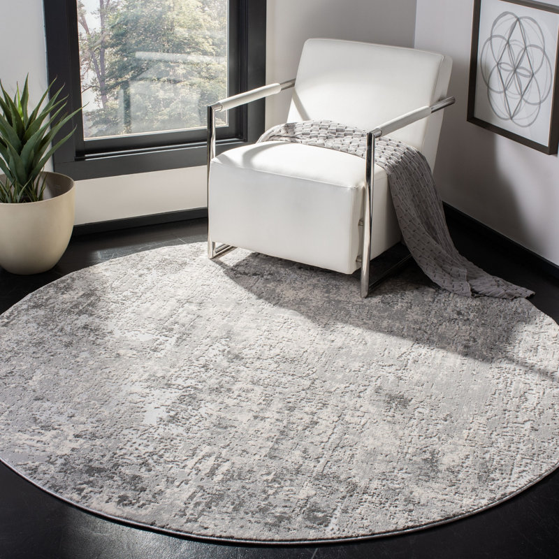 Keyra Performance Abstract Rug, Round 6'7"