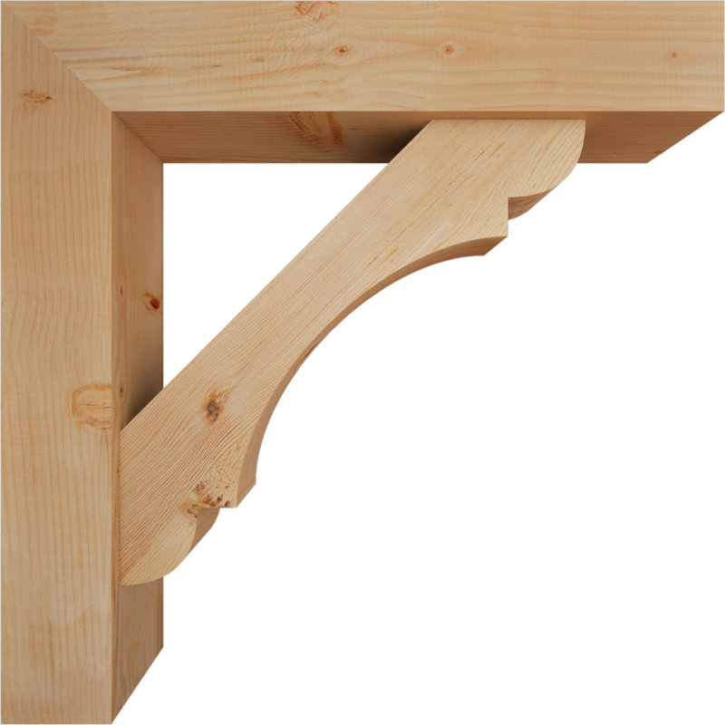 Support de bloc olympique avec entretoise décalée, 36 po x 36 po, Sapin Douglas de l 7 1/2 (lisse)