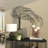 Metal Indoor Outdoor Tree Home Wall Decor with Long Branch