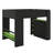 Full Size Wood Bunk Bed With Adjustable-Height Desk, Wardrobe, Spacious Storage, And RGB Lighting-1152943931