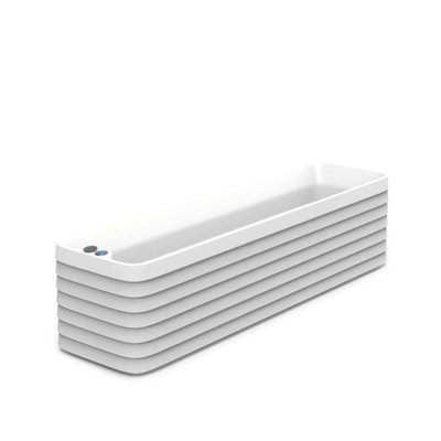 Slat TruDrop Self Watering Window Box Planter