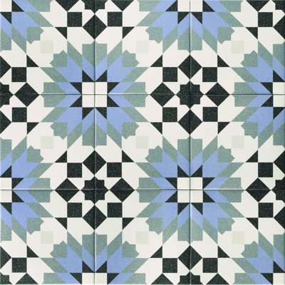 Carreau de porcelaine et de plancher 8 po x 8 po Garden Peony