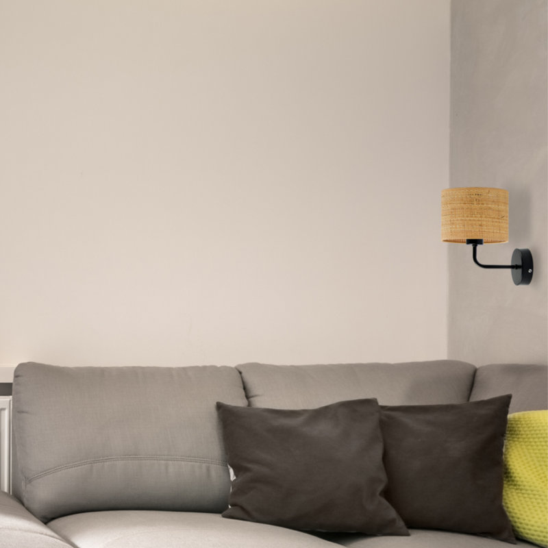 MODENA Armed Sconce, Black