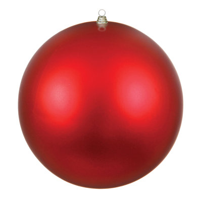Vickerman 20" Giant Matte Red Ball Christmas Ornament