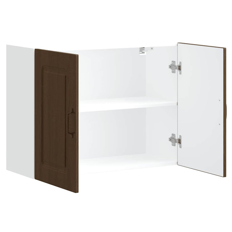 Armoire murale de cuisine vidaXL, Chêne brun, H 23,6 po x l 31,5 po x P 12,2 po
