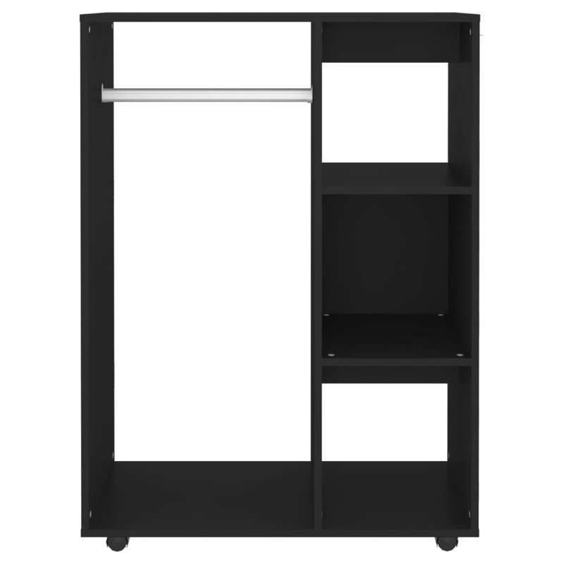 Ayanda Manufactured Wood Wardrobe, Black