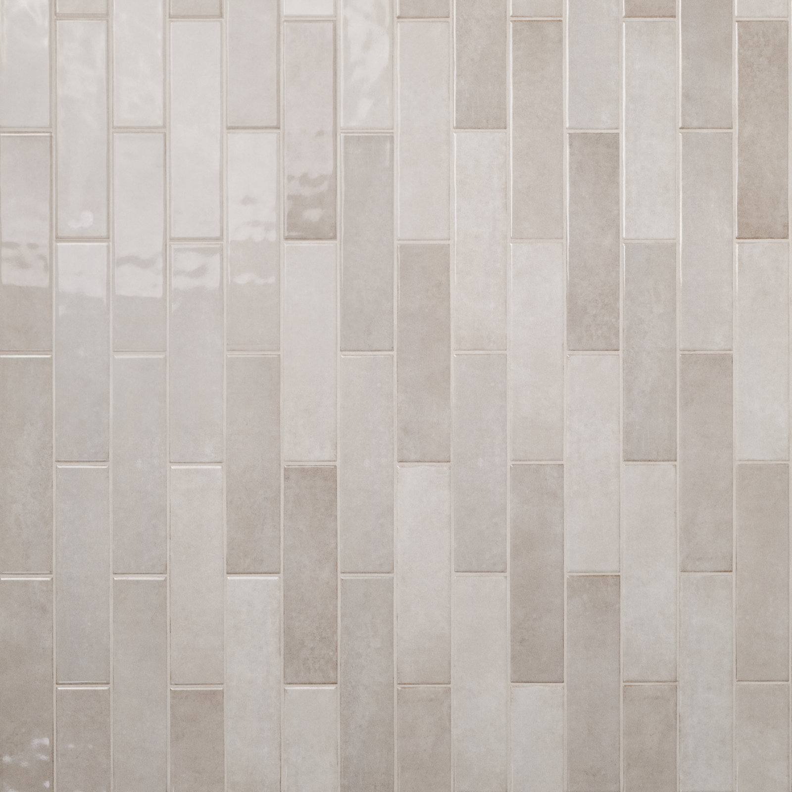 Renzo Ceramic Subway Wall Tile, Sterling