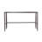Ayka Sofa Bar Table w Nailhead Accent, 60 Inch Rectangular Brown Wood