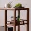 Table basse rectangulaire en bois massif de 25,59 po