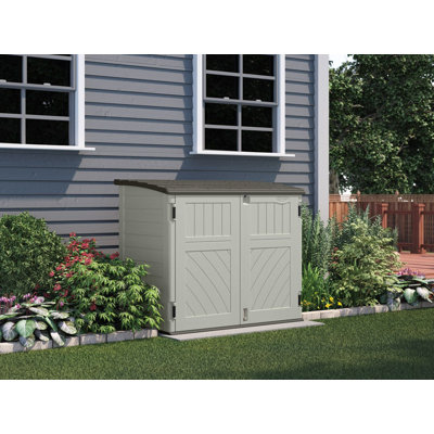 Covington 4 ft. 5 in. W x 3 ft. D Resin Horizontal Storage Shed -  Suncast, BMS2525