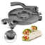 Presse à tortilla 10 "avec papier parchemin ARC, machine à tortillas en fonte, noir et gris