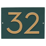 Floating 1-Line Wall Address Plaque