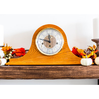 Analog Solid Wood Mechanical Tabletop Clock