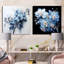 Minimalisme orchidée en fleurs dans délicat abstraction - ensemble de 2 orchidées carrées-1073647405-1073647399