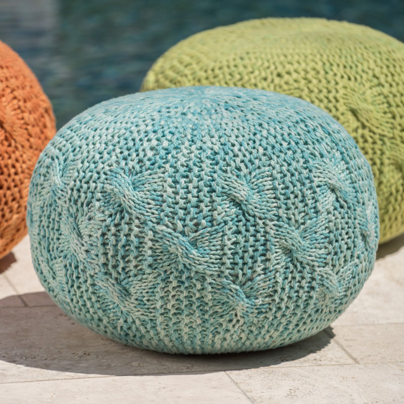 Repose-pieds Sagatov, Mélange de polyester turquoise