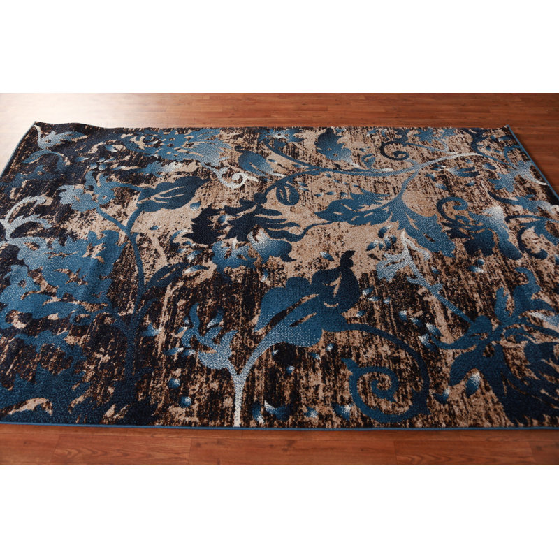 Transitional Oriental Area Rug 6x9