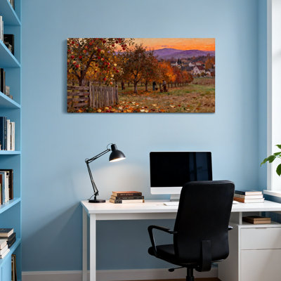Scène de paysage d'automne