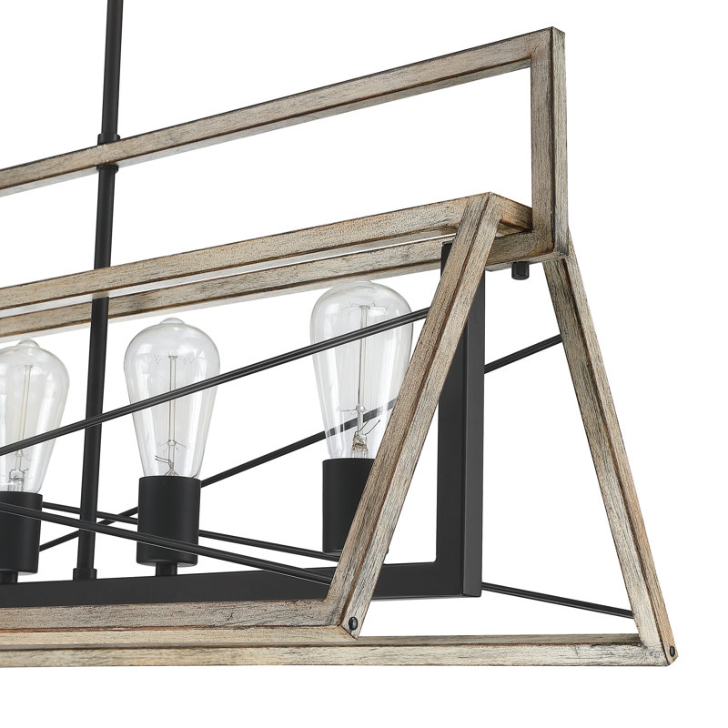 Lustre cage triangulaire 5 lumières Gracie Oaks