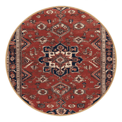 Machine Washable Persian Brown Area Rug