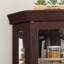 Armoire d'angle, porte vitrée, porte vitrée, tablette avec portes trempées