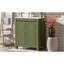 Meuble-lavabo de ferme 30 po avec lavabo en céramique, porte à fermeture en douceur, tablette réglable, armoire de rangement vert olive, structure en bois moderne, conception spacieuse et surface facile à nettoyer-166079053