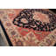 Tapis unique en laine noué à la main bleu marine / orange de 11 pi 8 po x 17 pi 10 po Aashrith