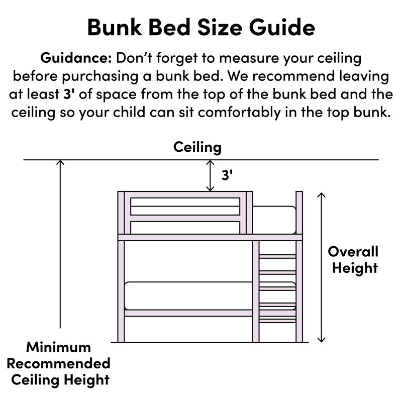 Dubbo Solid Wood Standard Bunk Bed by Harriet Bee, Twin Over Twin